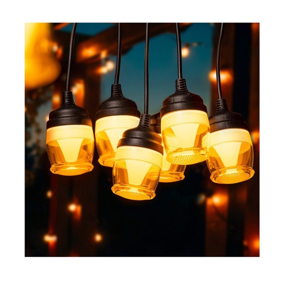 Outdoor String Lights 30ft LED String Lights 2700K Warm Patio Lights, IP65 - Picture 7 of 13